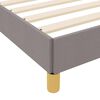 vidaXL Boxspringbett mit Matratze Taupe 120 x 190 cm Stoff