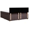 vidaXL Boxspringbett mit Matratze Dunkelbraun 180x200 cm Stoff