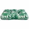 vidaXL Palettenkissen Blattmuster 50x50x12 cm Stoff