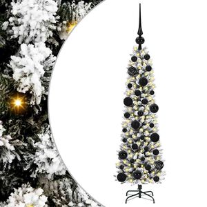 vidaXL K&uuml;nstlicher Weihnachtsbaum mit 150 LEDs mit St&auml;nder Wei&szlig; 120 cm