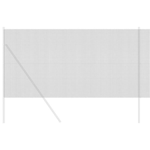 vidaXL Geschwei&szlig;ter Drahtzaun Grau 1,4 x 10 m