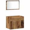 vidaXL Badezimmerm&ouml;bel-Set Wandmontiert 4 pcs Altholz Holzwerkstoff