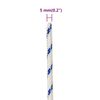 vidaXL Bootsseil Wei&szlig; 5 mm 25 m Polypropylen