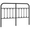 vidaXL Ersatz-Kopfteil Metall Schwarz 140 cm