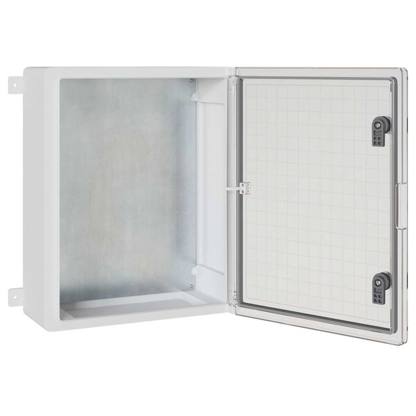 vidaXL Steuerungsschrank Grau 40 x 24,5 x 50 cm ABS Kunststoff