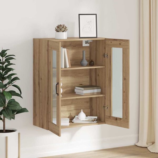 vidaXL H&auml;ngeschrank Wandmontiert Braun 69.5 x 34 x 90 cm Holzwerkstoff