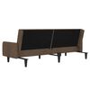 vidaXL Schlafsofa 2-Sitzer Braun Mikrofasergewebe