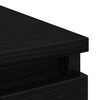 vidaXL Sideboard Schwarz Eichen-Optik 100x35x99 cm Holzwerkstoff