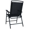 vidaXL 3-tlg. Bistro-Set Schwarz Stahl