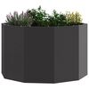 vidaXL Pflanzk&uuml;bel Schwarz 60 x 60 x 35 cm Stahl