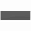 vidaXL Schweberegale 4 Stk. Hochglanz-Grau 80x23,5x3,8 cm MDF