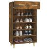 vidaXL Schuhschrank R&auml;uchereiche 60x35x105 cm Holzwerkstoff