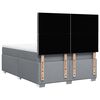 vidaXL Boxspringbett mit Matratze Hellgrau 160x200 cm Stoff