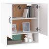 vidaXL Wandschrank Wei&szlig; 60x31x70 cm Holzwerkstoff
