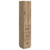 vidaXL Schrankset 2 Stk. 33 x 34,5 x 87 cm Holzwerkstoff Artisan-Eiche