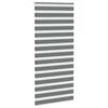vidaXL Doppelrollo Dunkelgrau 100x230 cm Stoffbreite 95,9 cm Polyester