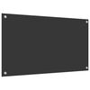 vidaXL Küchenrückwand Dunkelgrau 90 x 50 x 0,6 cm Gehärtetes Glas