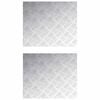 vidaXL Stufenmatten 2 stk. 60 x 50 cm Silber Aluminium Rechtwinklig