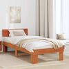 vidaXL Bettrahmen Wachsbraun 75 x 190 cm Massives Kiefernholz