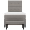 vidaXL Boxspringbett mit Matratze Taupe 100 x 200 cm Stoff