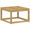 vidaXL Outdoor Hocker Massivholz Akazie Wei&szlig; 59 x 59 x 37 cm