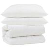 vidaXL Bettdecken Set 3 pcs Wei&szlig; Mikrofaser und Daunenfedern