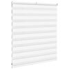 vidaXL Doppelrollo Wei&szlig; 130x100 cm Stoffbreite 125,9 cm Polyester