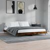 vidaXL Bettgestell ohne Matratze R&auml;uchereiche 150x200 cm Holzwerkstoff