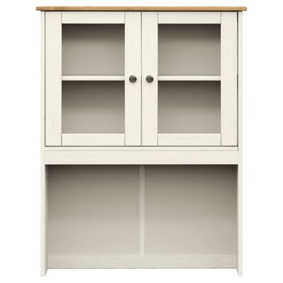 vidaXL Highboard VIGO Weiß 78x40x175 cm Massivholz Kiefer