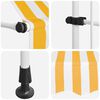 vidaXL Einziehbare Markise Handbetrieben 200 cm Orange/Wei&szlig; Gestreift