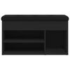 vidaXL Schuhbank Schwarz 82x32x45,5 cm Holzwerkstoff