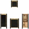 vidaXL Badezimmerm&ouml;bel Set mit Regal 4 pcs Braun Massivholz Mango