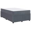 vidaXL Bettrahmen mit Matratze Dunkelgrau 120 x 200 cm Stoff