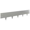 vidaXL Raseneinfassung 20 Stk. 100 x 20 cm Stahl Silber