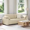 vidaXL Sofa 178cm Creme Stoff
