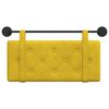 vidaXL H&auml;ngevorderseite Wandmontiert Gelb 100 x 55 x 5 cm Samt