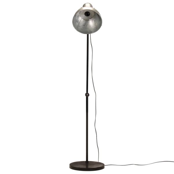 vidaXL Stehleuchte 25 W Vintage Silbern 150 cm E27