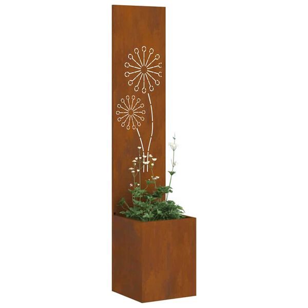 vidaXL Garten Sichtschutz-Leinwand Rostig 32 x 140 cm Wetterfeststahl