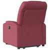 vidaXL Elektrischer Massagesessel mit Aufstehhilfe Weinrot Stoff