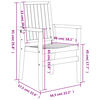 vidaXL 5-tlg. Garten-Essgruppe Massivholz Teak