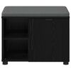 vidaXL Flurbank mit Kissen Uni Schwarz Eichen-Optik 60 x 38 x 46 cm