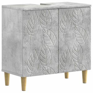 vidaXL Waschbeckenschrank DELFT Betongrau 59,5 x 31,5 x 59 cm
