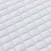 vidaXL Matratzenauflage Wei&szlig; 120 x 200 cm Jacquard Stoff