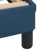 vidaXL Bett mit Matratze "Dover" Blau 160x200 cm Stoff