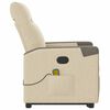 vidaXL Massagesessel mit Aufstehhilfe Creme Stoff