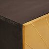 vidaXL Seitenschrank mit Speicher Schwarz und Gold 60 x 33,5 x 100 cm