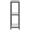 vidaXL K&uuml;chenaufbewahrung mit Regal Silber 30 x 50 x 92 cm Stahl