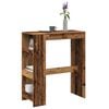 vidaXL Bartisch mit Regal Altholz-Optik 90x40x103,5 cm Holzwerkstoff