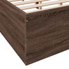 vidaXL Bettgestell Braun Eichen-Optik 140x200 cm Holzwerkstoff