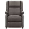 vidaXL Relaxsessel Grau Echtleder